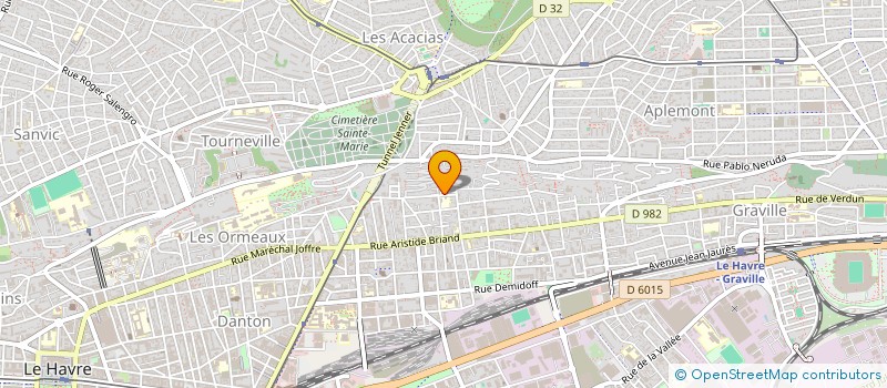 localisation de l'entreprise ASS  CHAMBRE SYND DE LA MENUISERIE à LE HAVRE