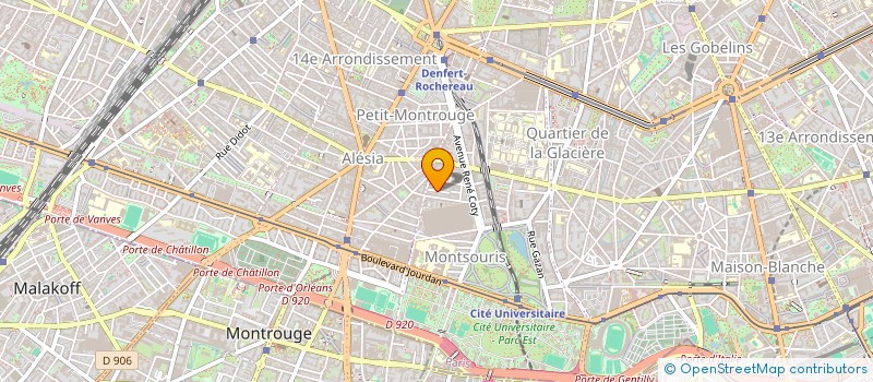 localisation de l'entreprise ASS  CHANA ORLOFF  PARIS