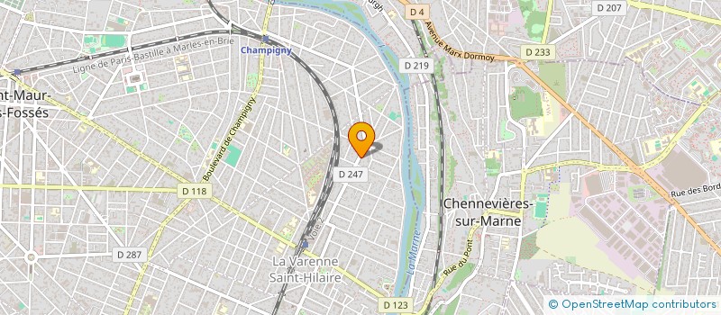 localisation de l'entreprise ASS  CHANTE MARNE à SAINT-MAUR-DES-FOSSES