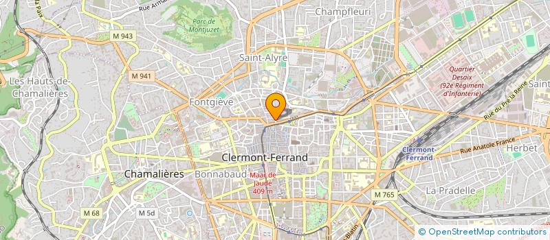localisation de l'entreprise ASS CHANTILLY NEGRA à CLERMONT-FERRAND
