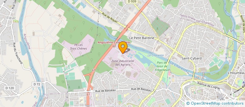 localisation de l'entreprise ASS CHARENTAISE INSERTION INDUSTRIELLE à ANGOULEME