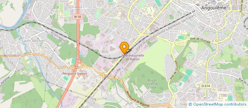 localisation de l'entreprise ASS CHARENTAISE SPORT POUR TOUS à ANGOULEME