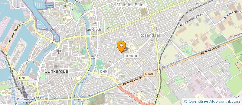 localisation de l'entreprise ASS CHARGES SECURITE ETABLIS DE SOINS à DUNKERQUE