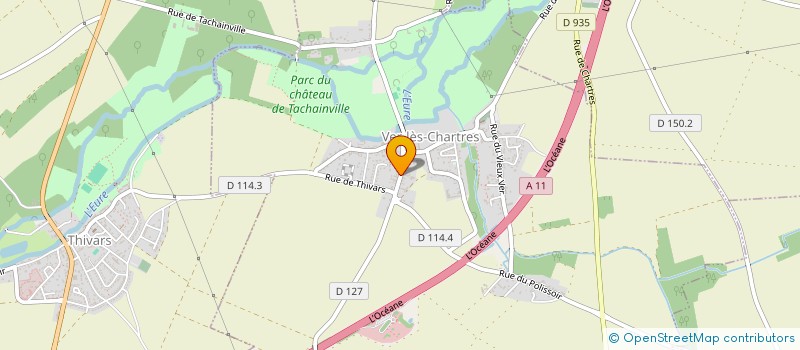 localisation de l'entreprise ASS CHARTRAINE CONSTRUCT AMATEUR AERONEF à VER-LES-CHARTRES