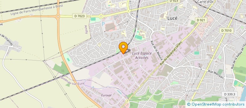 localisation de l'entreprise ASS CHARTRAINE TRAVAIL INSERTION JEUNES à LUCE