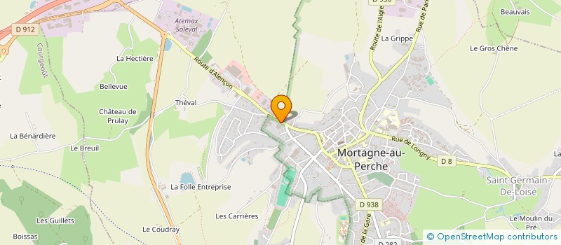 localisation de l'entreprise ASS CHARTRE QUALITE COMMERCE PAYS PERCHE à MORTAGNE-AU-PERCHE