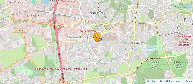 localisation de l'entreprise ASS  CHASSE 96  MERIGNAC