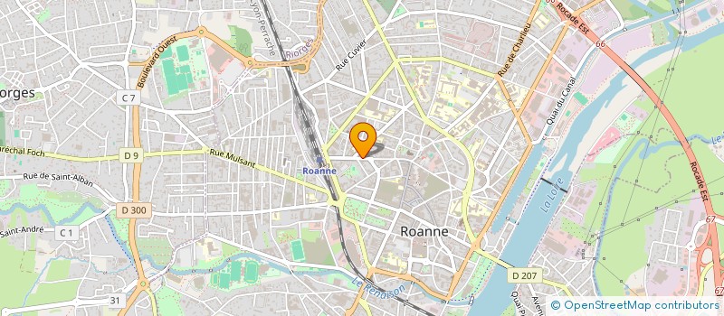 localisation de l'entreprise ASS CHASSE DU DOMAINE DE BRATHE  ROANNE