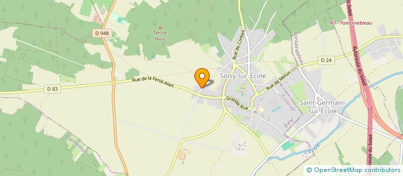 localisation de l'entreprise ASS CHASSE PECHE NATURE SOURCES BEUVRON  SOISY-SUR-ECOLE