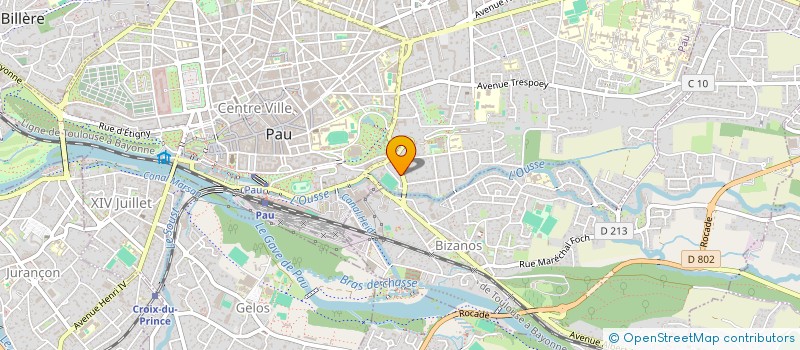 localisation de l'entreprise ASS CHASSEURS DE TETE à PAU