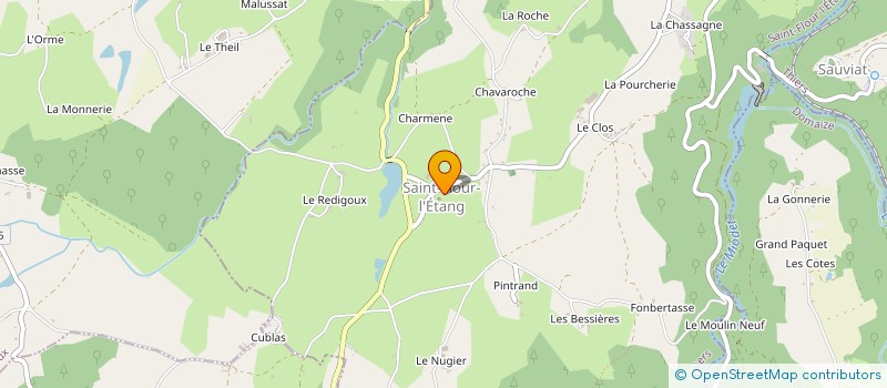 localisation de l'entreprise ASS CHASSEURS SAINT DIEROIS  SAINT DIER D'AUVERGNE