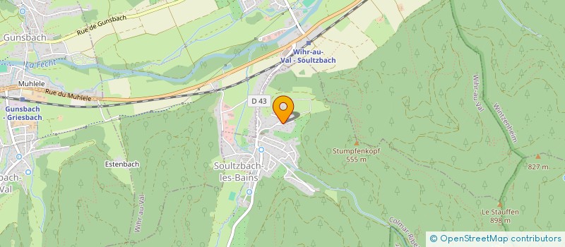 localisation de l'entreprise ASS CHBR SYND DEBITANTS DE TABACS à SOULTZBACH-LES-BAINS