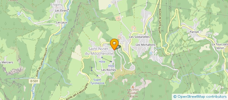 localisation de l'entreprise ASS CHECHEKATOUK  SAINT-NIZIER-DU-MOUCHEROTTE