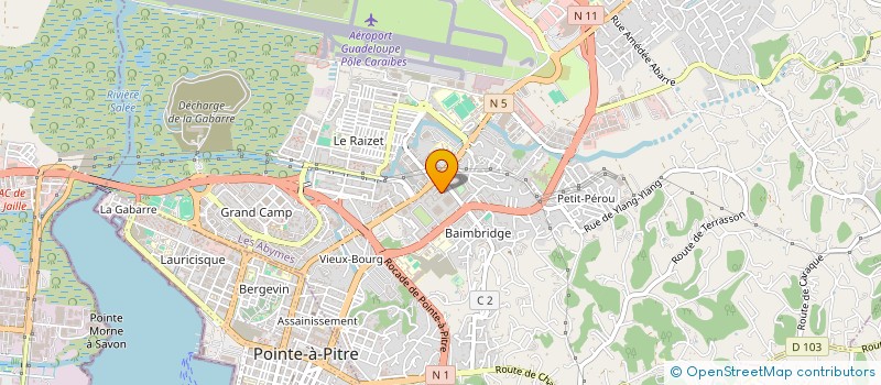 localisation de l'entreprise ASS CHENIL DE BELLEVUE à LES ABYMES