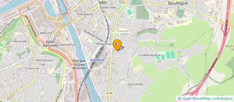 localisation de l'entreprise ASS  CHOEUR BONONIA à BOULOGNE-SUR-MER