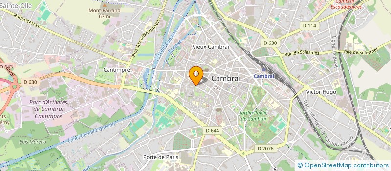 localisation de l'entreprise ASS CHOEUR DE CHAMBRE DU CONSERVATOIRE à CAMBRAI