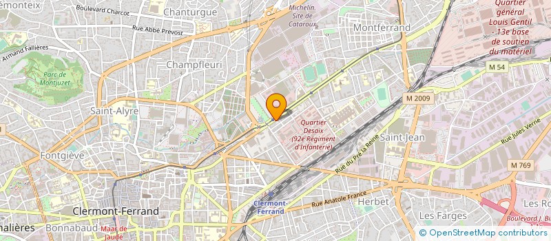 localisation de l'entreprise ASS CHOM ACTIF SERVICES  CLERMONT-FERRAND