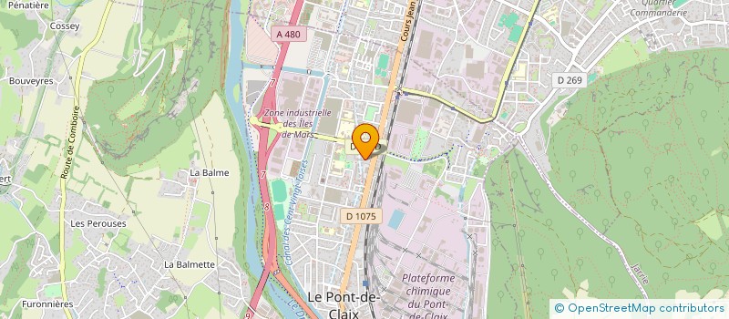 localisation de l'entreprise ASS  CHOME UP  LE PONT-DE-CLAIX