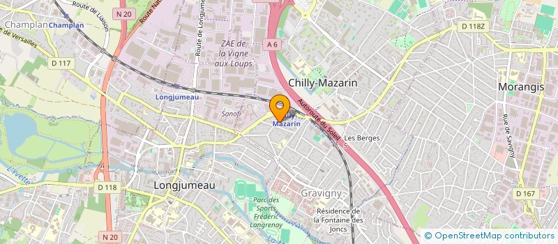 localisation de l'entreprise ASS CHORALE MEY DIPITA PARIS MAKOM M'ESES'A YEHOVA DIPITA FRENSI à CHILLY-MAZARIN