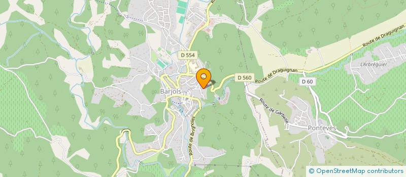 localisation de l'entreprise ASS CHORE DANSE à BARJOLS