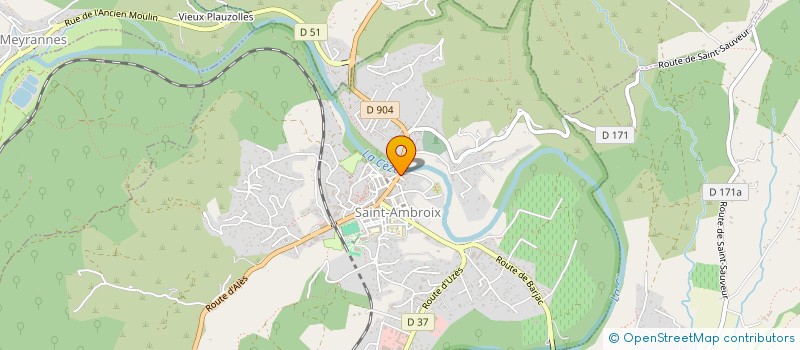 localisation de l'entreprise ASS CHOREART DANSE  SAINT-AMBROIX