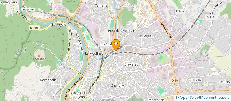 localisation de l'entreprise ASS CHRETIEN BAPTISTE ALES-CEVENNES  ALES