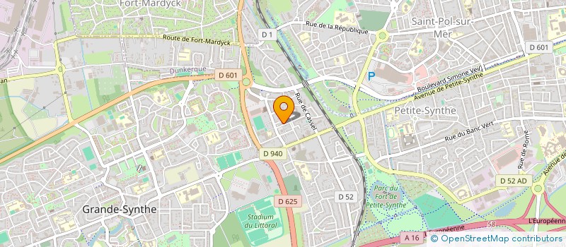 localisation de l'entreprise ASS CHRETIENNE EVANGELIQUE à DUNKERQUE
