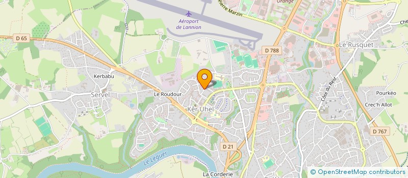 localisation de l'entreprise ASS CHRIS DECOR à LANNION