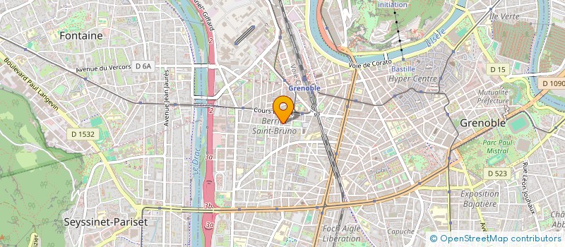 localisation de l'entreprise ASS  CHRIST'AL SHOW  GRENOBLE