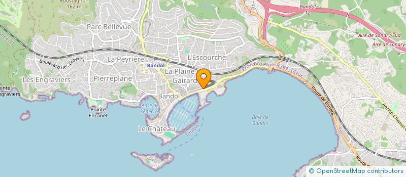 localisation de l'entreprise ASS CIE MEDITER MULTICO DE COURSE à BANDOL