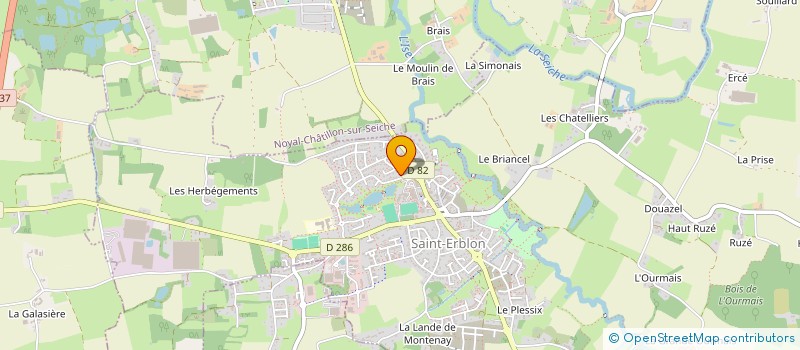 localisation de l'entreprise ASS CIE THEATRALE ZYGOMATIC  SAINT-ERBLON