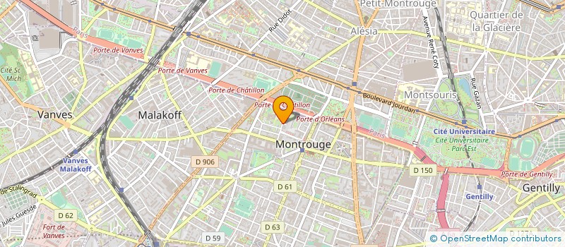 localisation de l'entreprise ASS CILAC à MONTROUGE