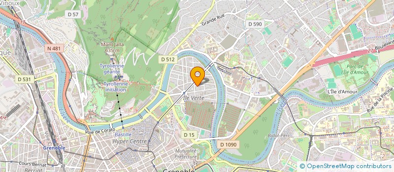 localisation de l'entreprise ASS CINE CLUB INPG  GRENOBLE