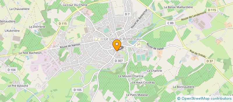localisation de l'entreprise ASS CINE LOROUX à LE LOROUX-BOTTEREAU