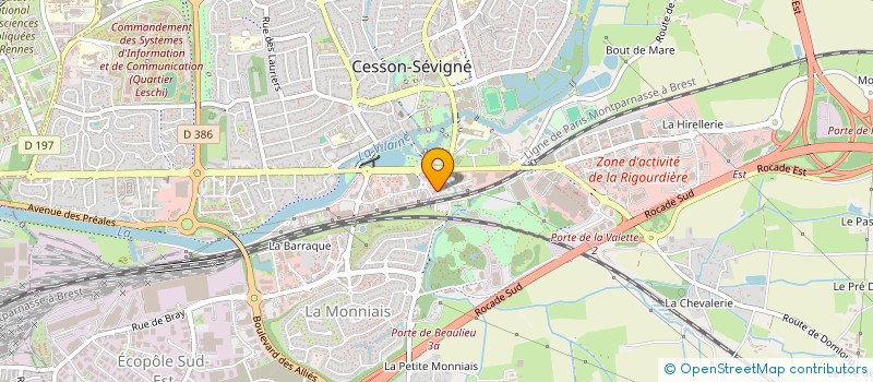 localisation de l'entreprise ASS CINE. M. A 35 à CESSON-SEVIGNE
