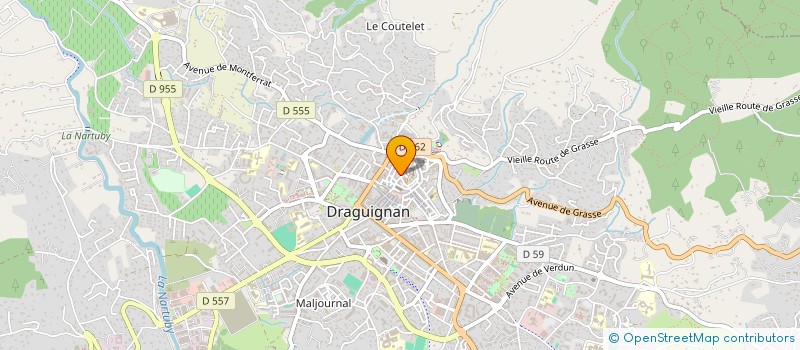 localisation de l'entreprise ASS  CINE TEVE PROMOTION  DRAGUIGNAN