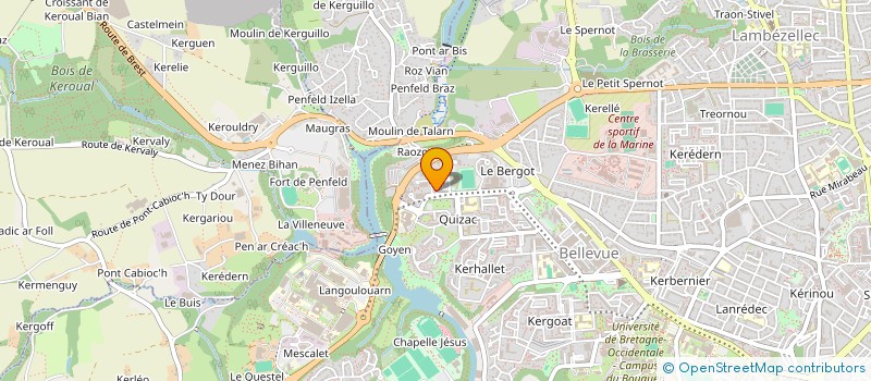 localisation de l'entreprise ASS CINEASTES AMATEURS BREST à BREST