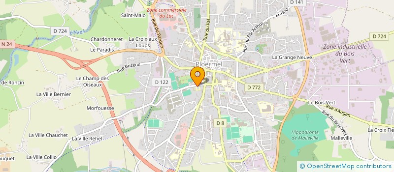 localisation de l'entreprise ASS CINEMA LE SYRIUS à PLOERMEL