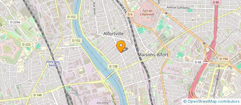 localisation de l'entreprise ASS CINEMA PHOTO CLUB ALFORTVILLE  ALFORTVILLE