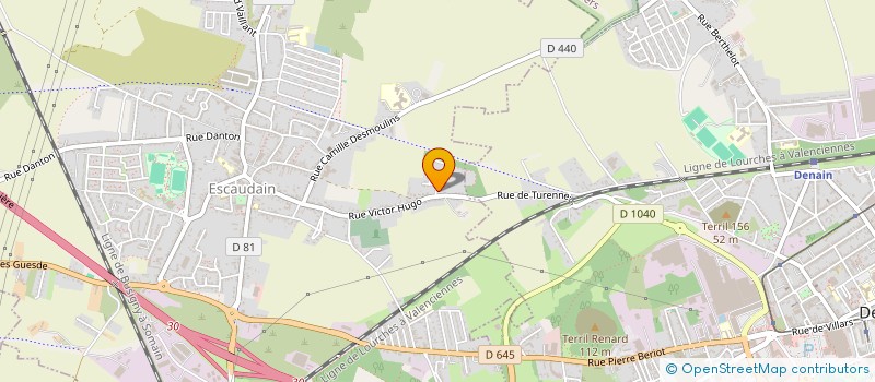 localisation de l'entreprise ASS CITE CAIL PEUPLIERS  ESCAUDAIN