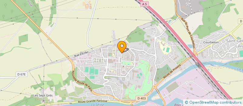 localisation de l'entreprise ASS CITE UNIE  MONTEREAU-FAULT-YONNE