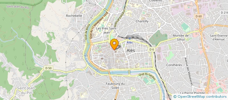 localisation de l'entreprise ASS CIVILE CATHEDRALE ST JEAN D ALES  ALES