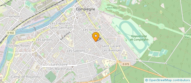localisation de l'entreprise ASS CLAIRE JOIE à COMPIEGNE