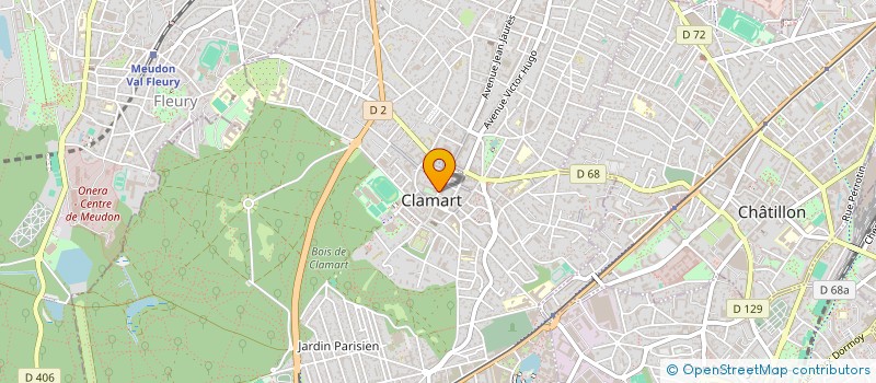 localisation de l'entreprise ASS CLAMART FORMAT INFOR JEUNES ADULTES à CLAMART