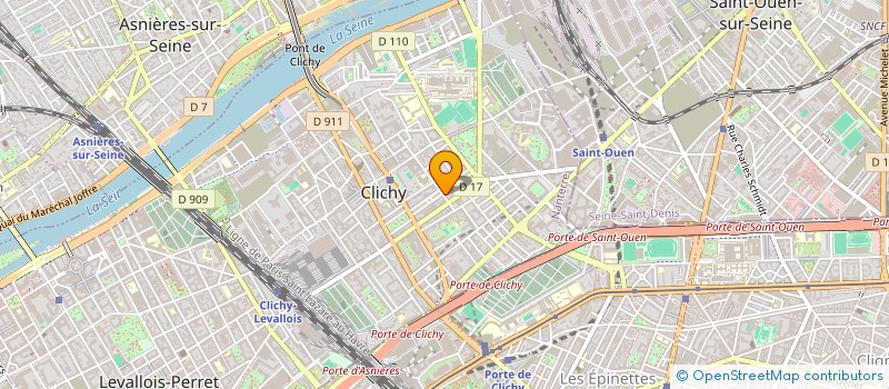 localisation de l'entreprise ASS CLICHY FOOTBALL CLUB à CLICHY