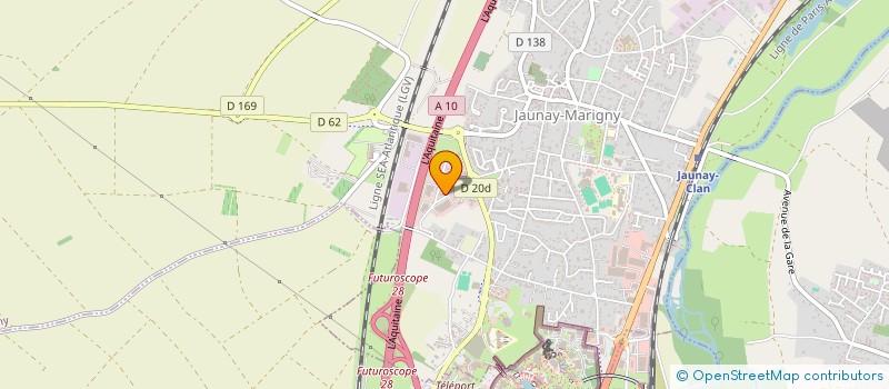 localisation de l'entreprise ASS CLIDEC  JAUNAY-MARIGNY