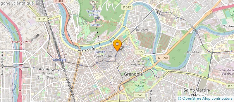 localisation de l'entreprise ASS CLINIQUE GYNECO OBSTE RECHERCH FORMA à GRENOBLE