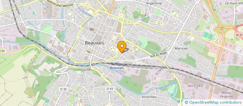 localisation de l'entreprise ASS CLIP GYM  BEAUVAIS