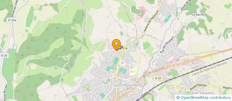 localisation de l'entreprise ASS CLUB 2001  SAINT-MARCELLIN