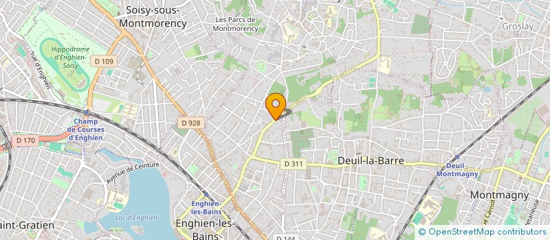 localisation de l'entreprise ASS CLUB 95 DE SHIN COMBAT  MONTMORENCY